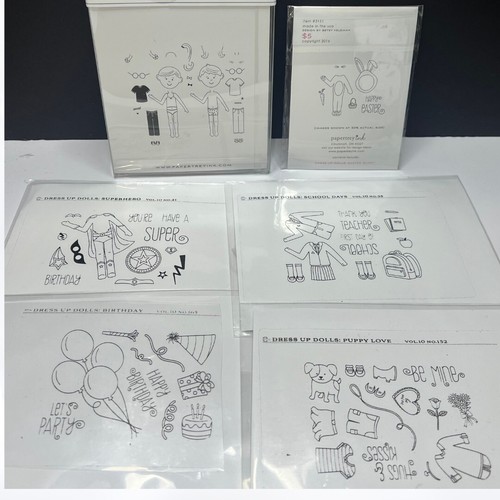 Papertrey ink dress dolls - up,