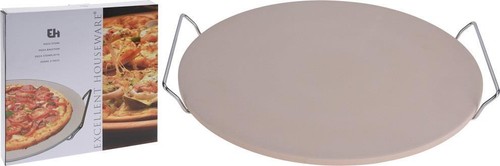 Pizza baking stone - stone, holder