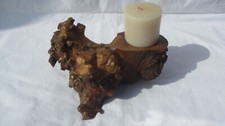 Wooden Root Carved Candle Holder Unique Teak Tealight Candle holder