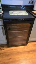 Liebherr wine fridge, Black, Undercounter used 
