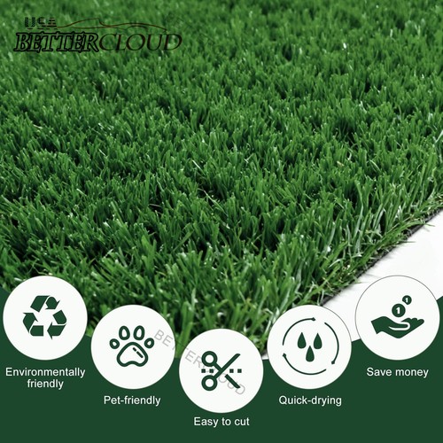 Green artificial grass rug - grass, 9ft