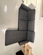 Bargain Black L Sofa Excellent Condition