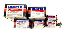 Unifix screw, twin qwik Csk, BZP- various sizes