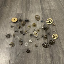 VINTAGE CLOCK LOT GEARS AND