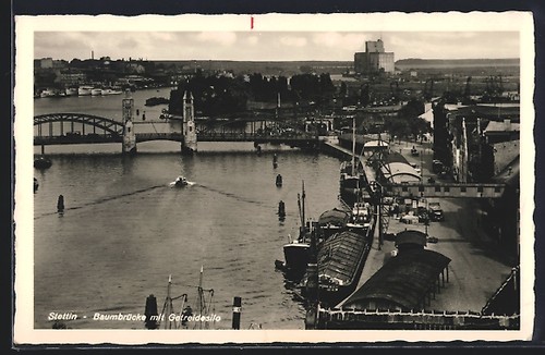 Szczecin baumbrücke with - szczecin,,