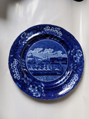 Antique georgian blue white - antique,