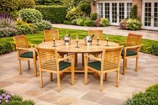 6 Seat Extendable Teak Garden