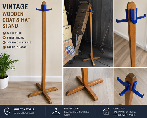 Vintage wooden freestanding - vintage,