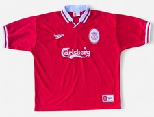 Liverpool FC 1996-1998 Carlsberg Reebok Vintage Home Shirt - 46-48"