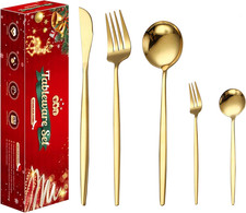Gold Cutlery Set for 6 People