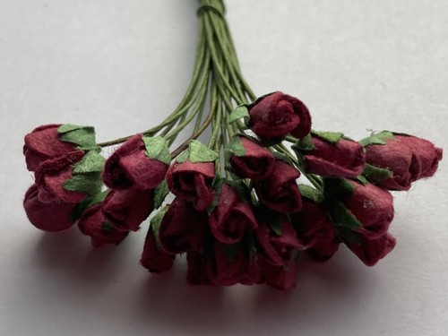 Mulberry paper rose buds - paper,