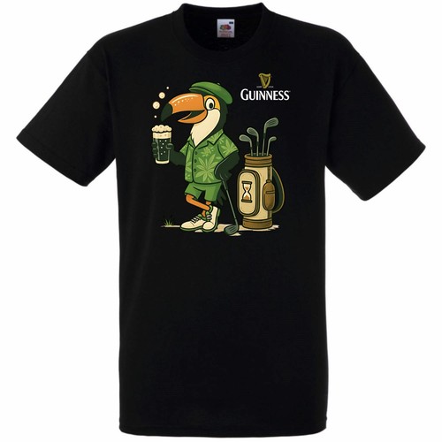 Guinness golf printed shirt - guinness,