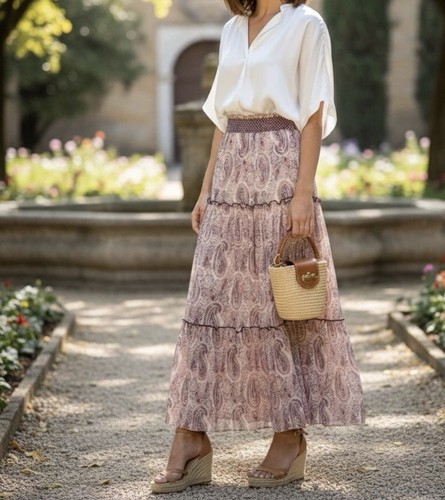 Zara pink midi - pink, m