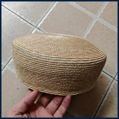 French beret hat - hat, straw