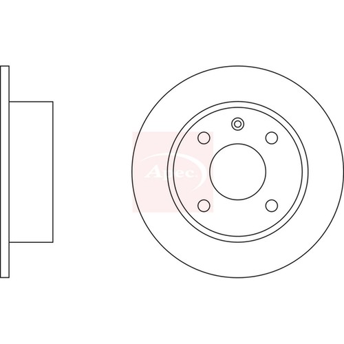 Brake discs solid - discs, ford