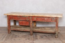 VINTAGE KITCHEN ISLAND RUSTIC DISTRESSED STYLE SIDEBOARD