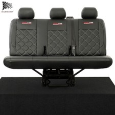 Vw Transporter T6/T6.1 Rear Seat Covers Leatherette & Embroidery (2024 On) 854