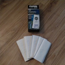 Fluval ProVac Pads Aquarium Gravel Vacuu, Dual Density Filter Pad Pack of 4 +1