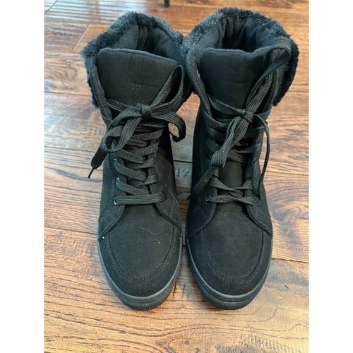 Rouge helium black faux - helium, suede