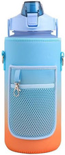 64 Oz Water Bottle Bag Carrier Tumbler Neoprene Insulated Cup Holder Sleeve Cove