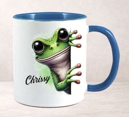 Personalised mug frog - personalised, gift