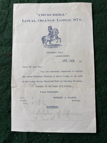1928 churchill loyal - loyal, orange