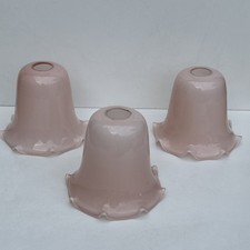 Vintage Pink Glass Lampshade