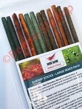 Mixed Pack 12x Bonsai Shrimp lollies Sticks Crystal Red Cherry Tiger shrimp