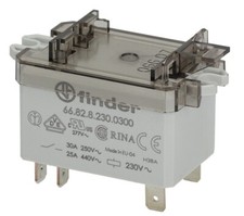 FINDER 30A POWER RELAY 230V COIL DPDT MAINS ELECTRICAL 30 AMP 66.82.8.230.0300