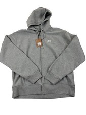 Stüssy stock logo zip hoodie