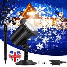 Christmas Snowflake Projector LED,Moving Snowfall Laser Light Outdoor Landscape