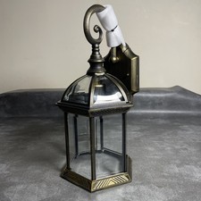 Headingly Outdoor Lantern Wall Light. Gold Colour. 40cms High. Not Used. Boxed