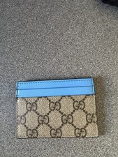Gucci Card Holder Leather Blue