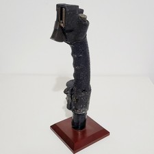 RAF CONTROL STICK - GLOSTER METEOR - WW2 JET AIRCRAFT - COCKPIT PART MOUNTED 