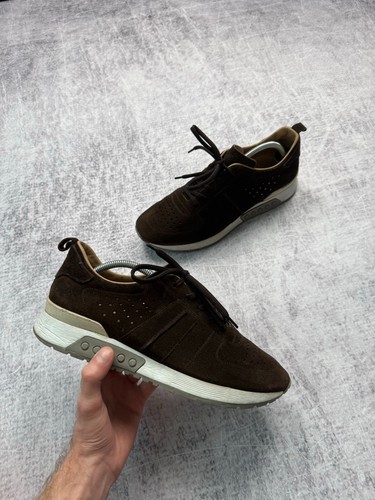 Tod dark brown suede leather - dark,