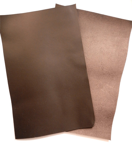 Dark brown veg tan leather - dark,
