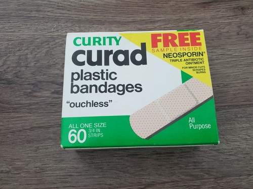 Vintage 80s curity curad - curity, 3/4"