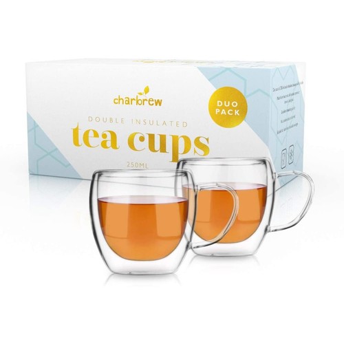 Duo pack glass tea - cups, 250ml