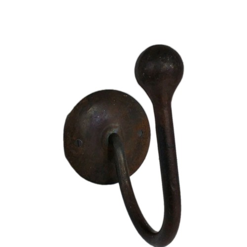 Antique iron coat hook - antique,