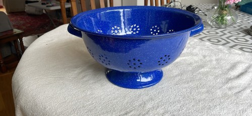 Blue enamel speckled - enamel,