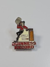 E Clampus Vitus Lapel Pin ECV13 April 3, 6004 Guinness Record Man Chugging a Keg