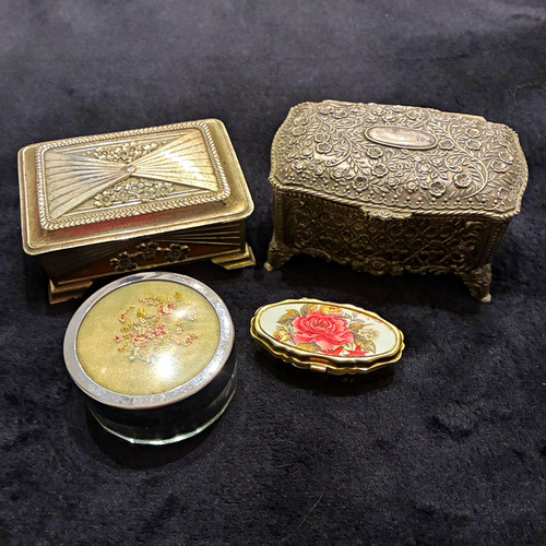 Set vintage metal floral - of,