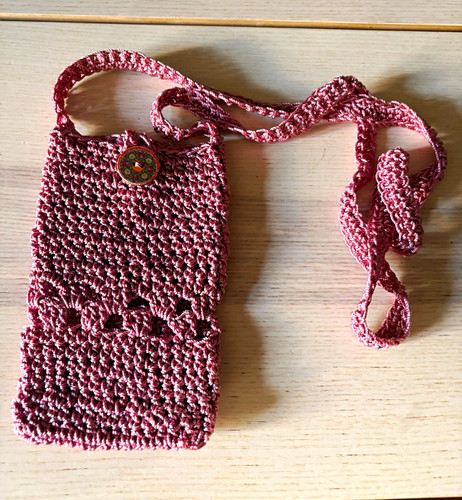Handmade pink crochet yarn - pink,