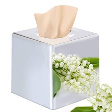 Square Mirror Tissue Box Cover