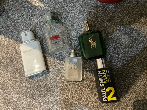 Empty aftershave bottles - x,