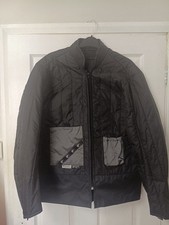 Bering Mens Quilted Motorcycle Jacket Shock less Protective,Scotch lite Size XL