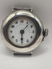 Trench watch. solid silver