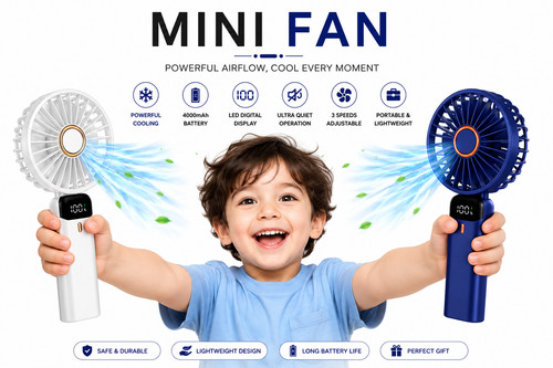Mini handheld fan portable - handheld,