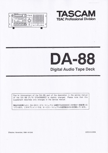 Service manual for tascam - service,