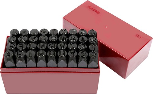 36pcs steel metal punch - 3/8",